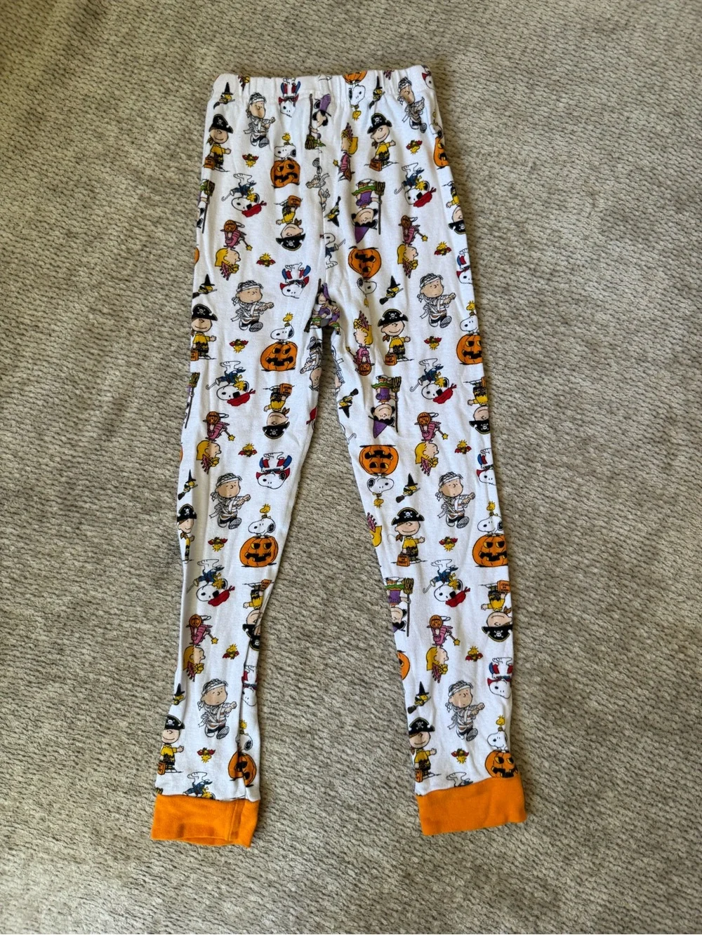 Peanuts Halloween Snoopy Charlie Brown Cotton Pajama Set Size 8